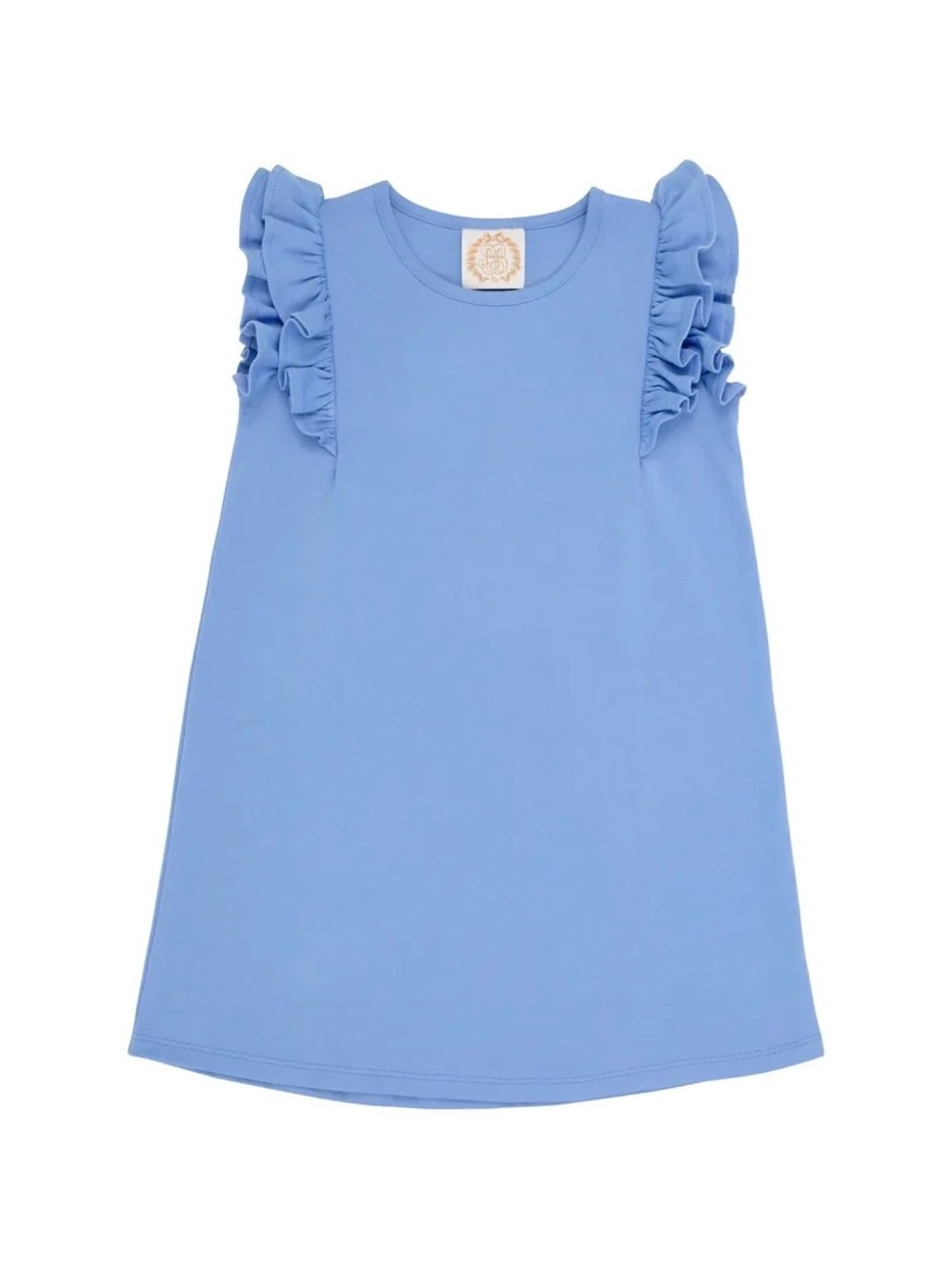 TBBC The Beaufort Bonnet Co Blue Ruffle Cotton Dress